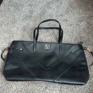 Brand new black leather Victoria Secret bag